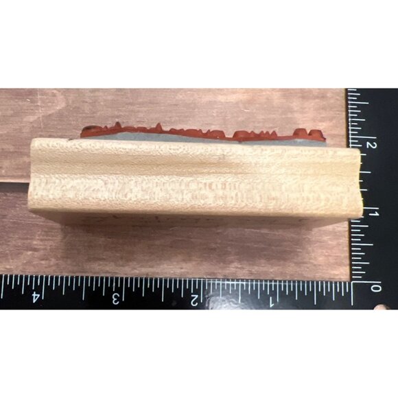 Theres No People Like Snow People Wood mounted Rubber Stamp - Picture 5 of 6